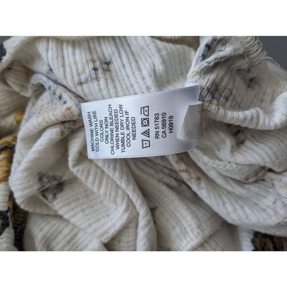 Maurices Blouse womens 2 White Yellow career causual brunch date workwear - Picture 10 of 12